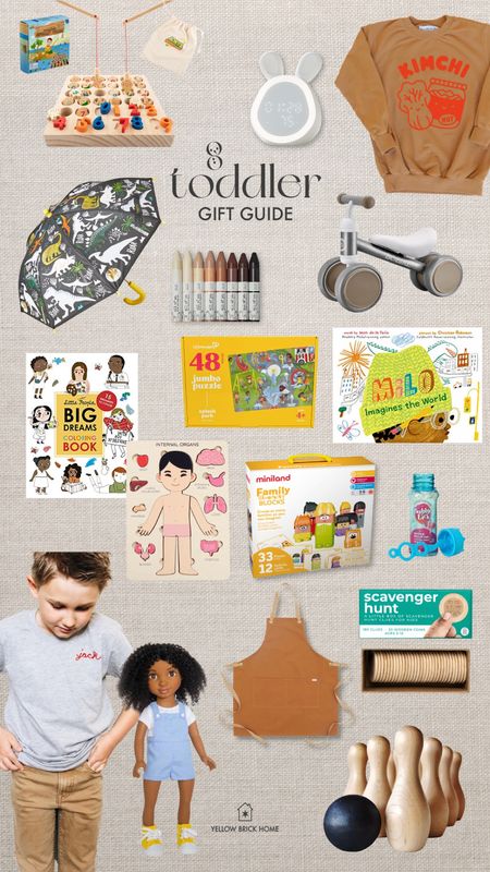 Gift guide for toddlers, best toddler gifts, yellow brick home gift guide 

#LTKkids #LTKunder50 #LTKHoliday