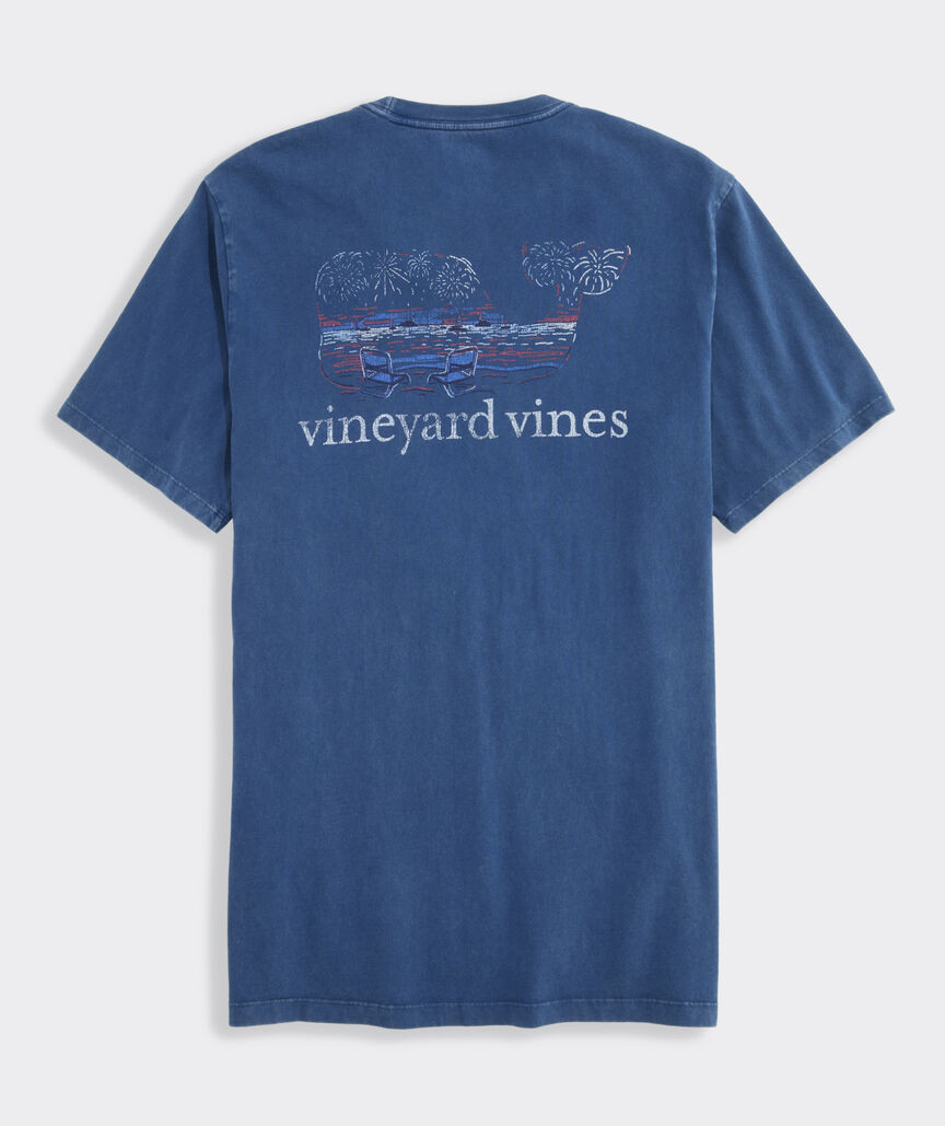 Drift Dye Beach Fireworks Whale Short-Sleeve Pocket Tee | vineyard vines