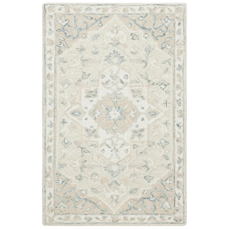 Dalewood Oriental Handmade Flatweave Wool Beige/Ivory Area Rug | Wayfair North America