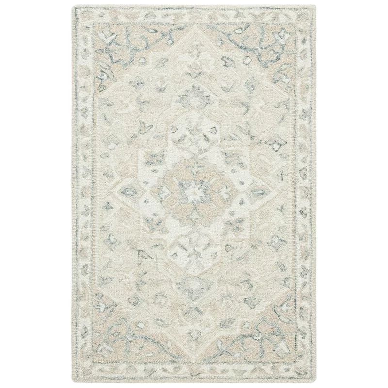 Dalewood Oriental Handmade Flatweave Wool Beige/Ivory Area Rug | Wayfair North America