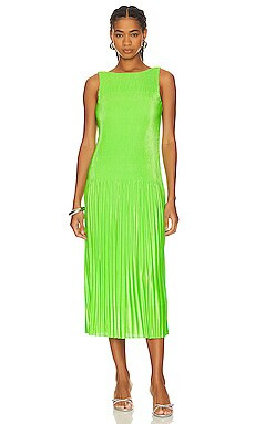 NBD Ekta Midi Dress in Jasmine Green from Revolve.com | Revolve Clothing (Global)