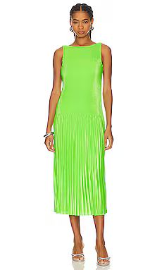 NBD Ekta Midi Dress in Jasmine Green from Revolve.com | Revolve Clothing (Global)