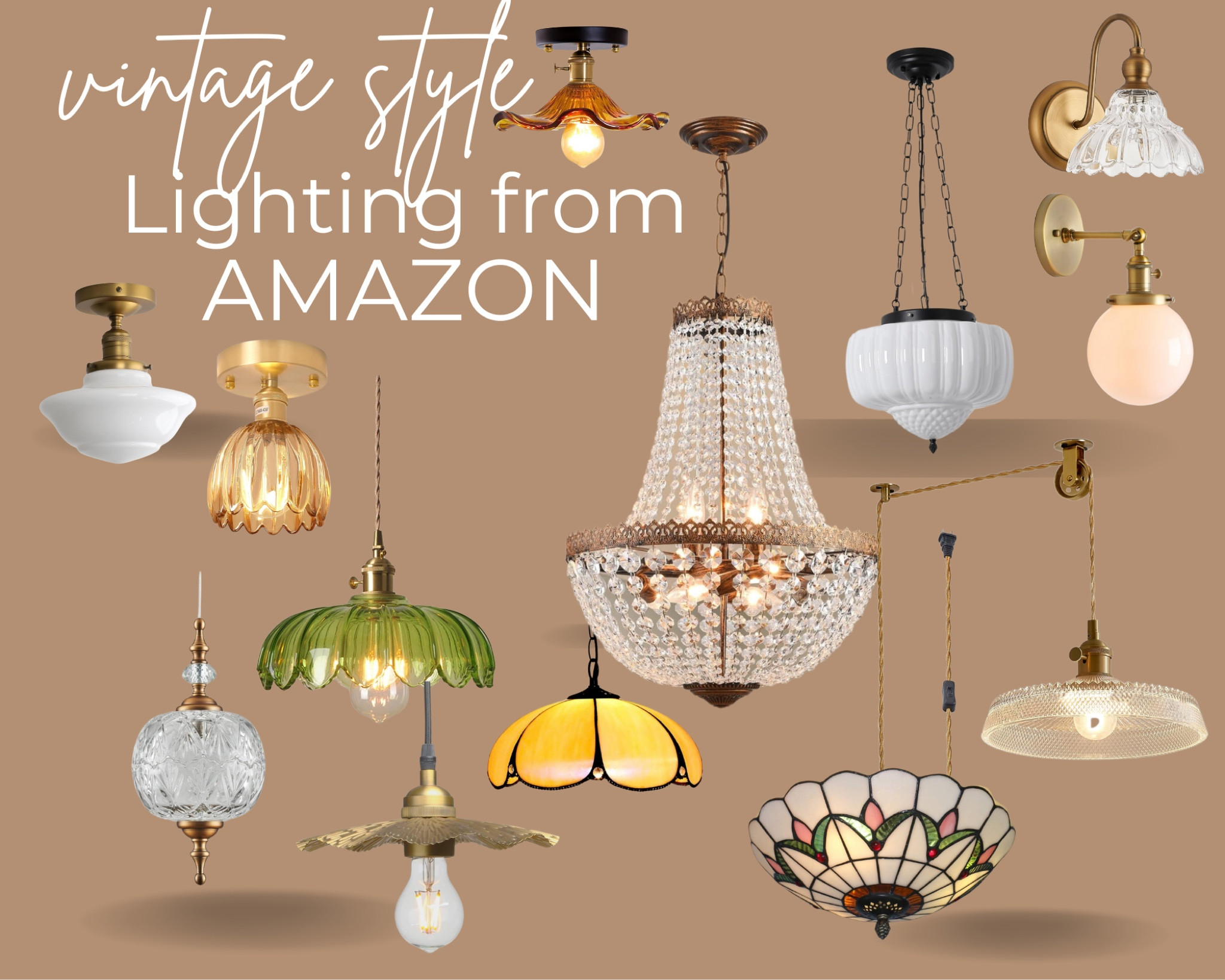 Who knew Amazon has so many vintage style lights to choose from? From sconces, to pendants and chandeliers. So budget friendly as well! #homedecor #cottagestyle #vintagehome #IfounditonAmazon

#LTKfindsunder50 #LTKhome #LTKfindsunder100
