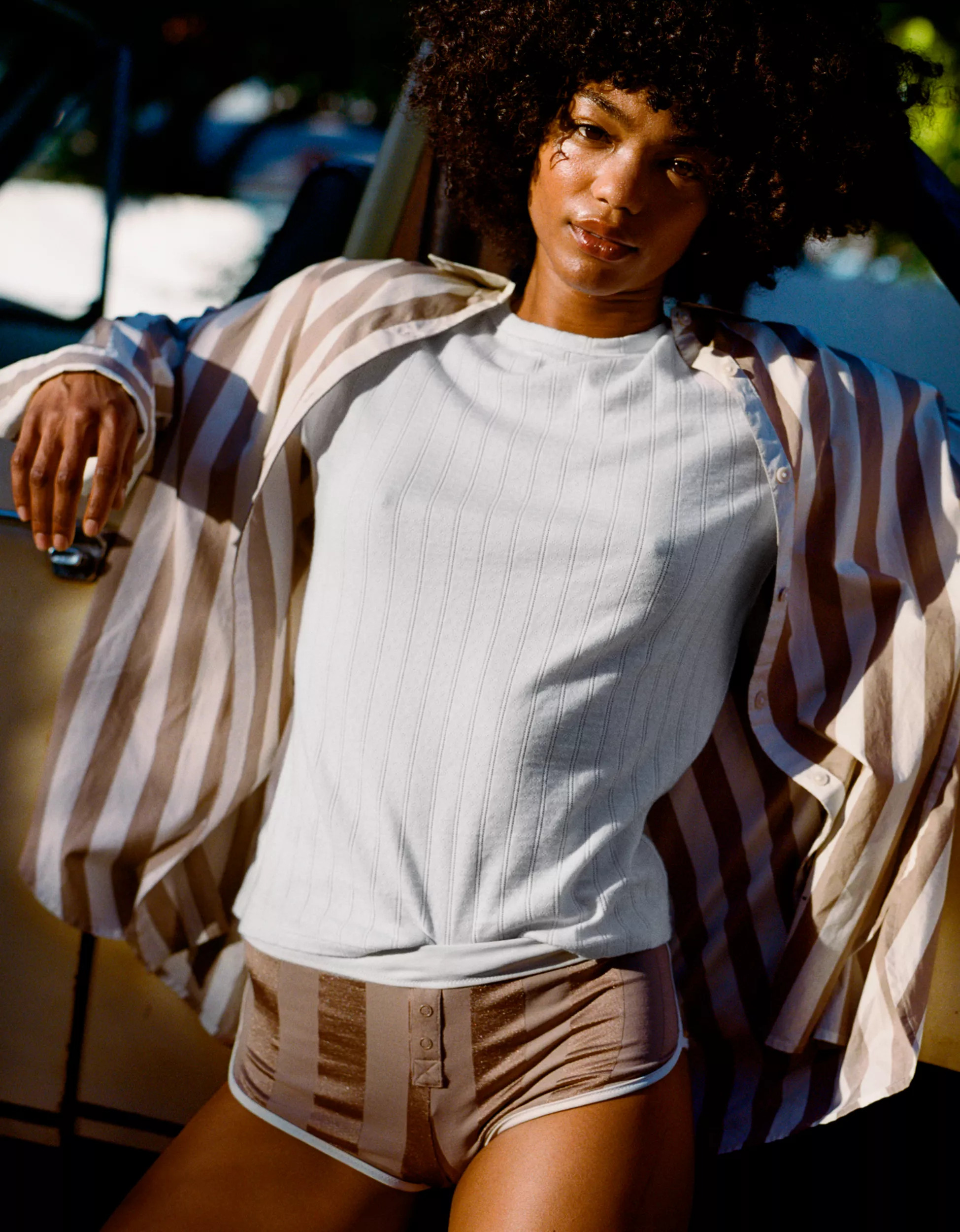 Aerie Pointelle Vintage T-Shirt | American Eagle Outfitters (US & CA)