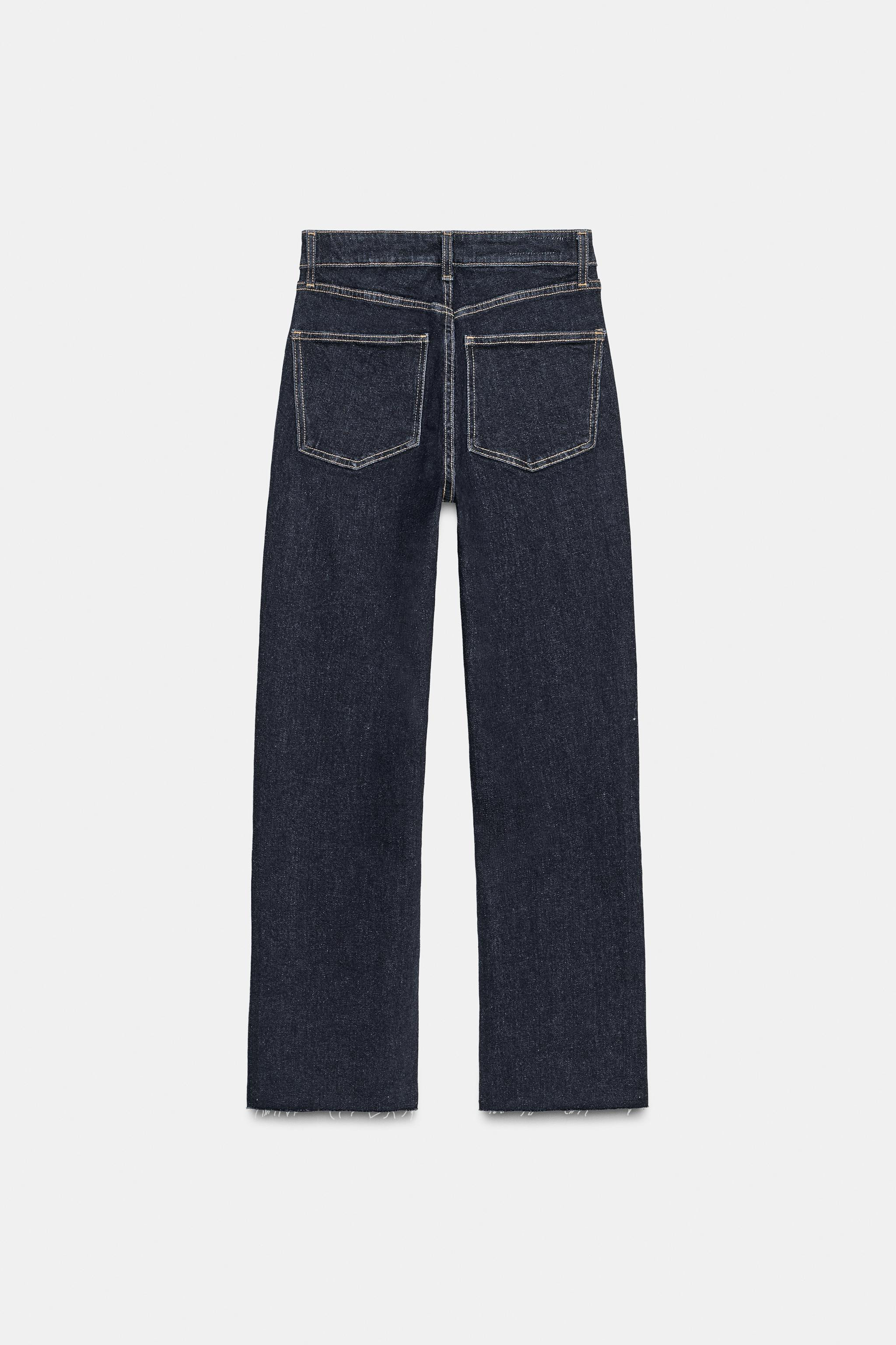 TRF HIGH-WAISTED CROPPED FLARE JEANS | Zara Canada