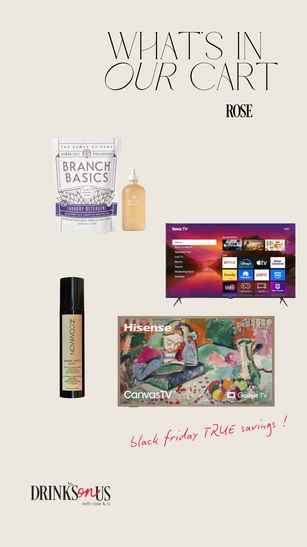 Products mentioned in S02: Episode 40 of Drinks On Us, “Whats In Your Cart?” segment!! 

#LTKBeauty #LTKCyberWeek #LTKHome