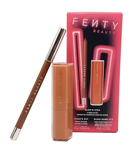 FENTY BEAUTY Glow'N Xtra 2 Piece Lip Set - Lip Liner (Extra Thigh) and Gloss Bomb Stix (Fenty Glow) | Amazon (US)