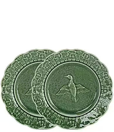 Southern Living Green Embossed Duck Salad Plates Set of 2 - Green | Dillard's