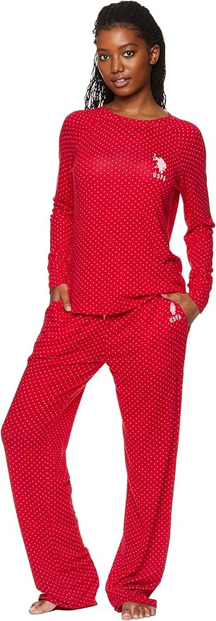 U.S. Polo Assn. 2-Piece Pajamas for Women Set, Long Sleeve PJ Sets for Women, Ladies Sleepwear, M... | Amazon (US)