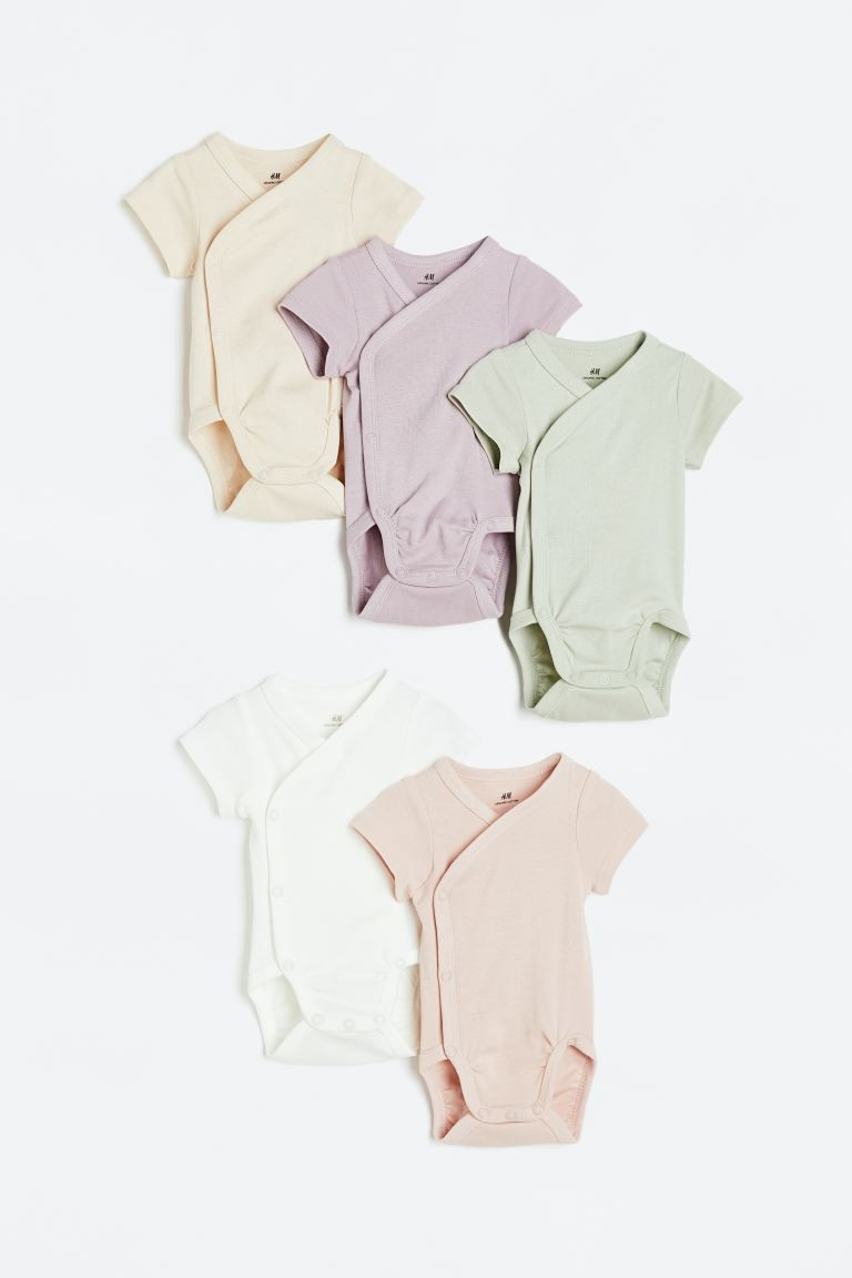 5-pack Cotton Bodysuits | H&M (US + CA)