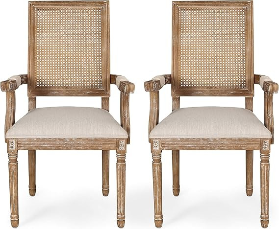 Christopher Knight Home Maria DINING CHAIR SETS, Wood, Beige + Natural | Amazon (US)