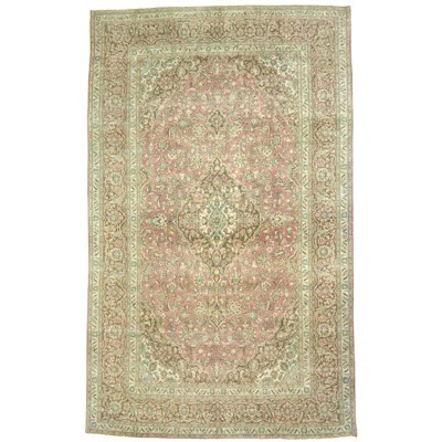 One-of-a-Kind Heracles Hand-Knotted 1960s 9'5" x 15'3" Wool Area Rug in Red/Green | Wayfair North America