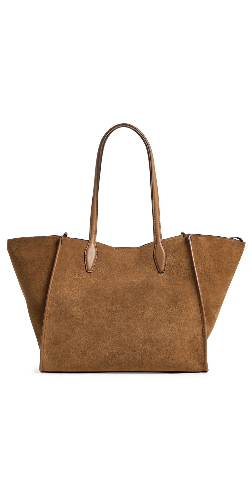 Madewell The Lexington Tote in Suede Aged Cognac One Size | Shopbop