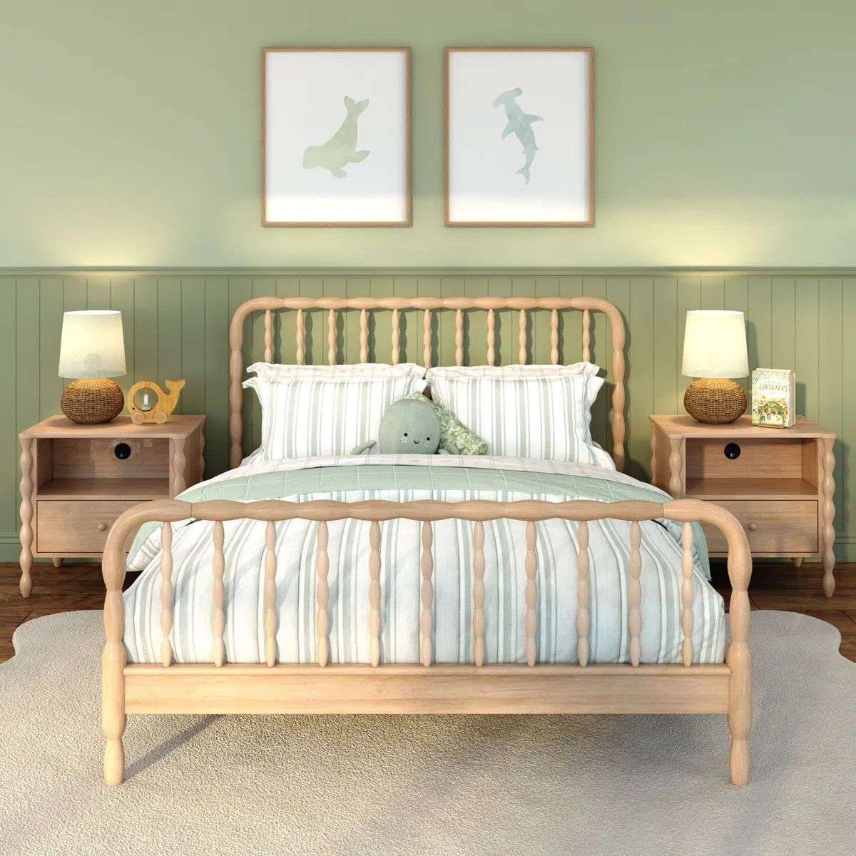 Lind Spindle Queen Solid Wood Bed | Wayfair North America