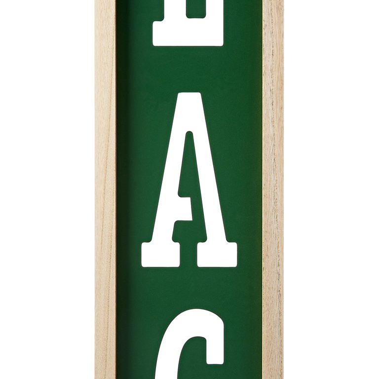 Wooden Peace Sign, Green, 60 in, by Holiday Time | Walmart (US)