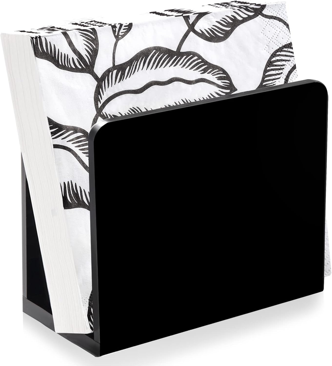 HBlife Napkin Holder, Black Dining Table Dispenser for Cocktail Tissue, Acrylic Containers for Or... | Amazon (US)