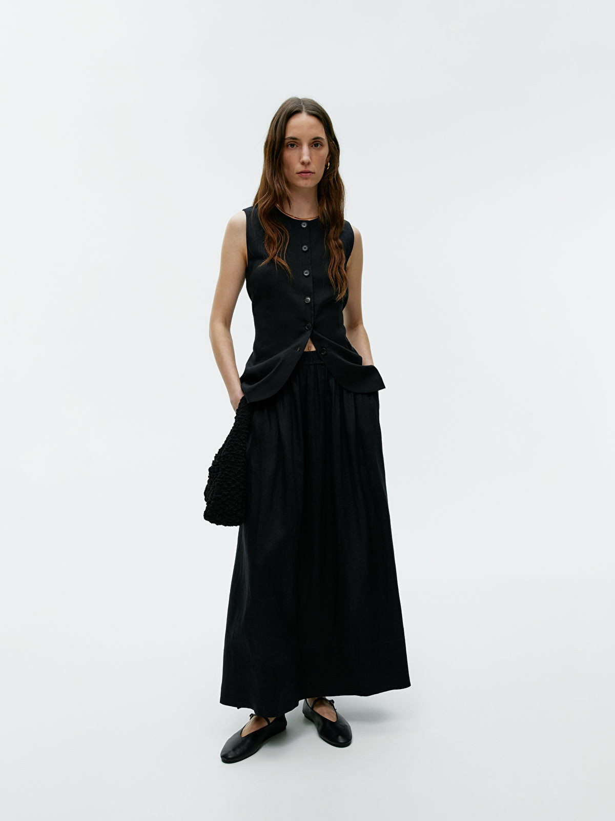 Maxi Linen Skirt | ARKET (EU)