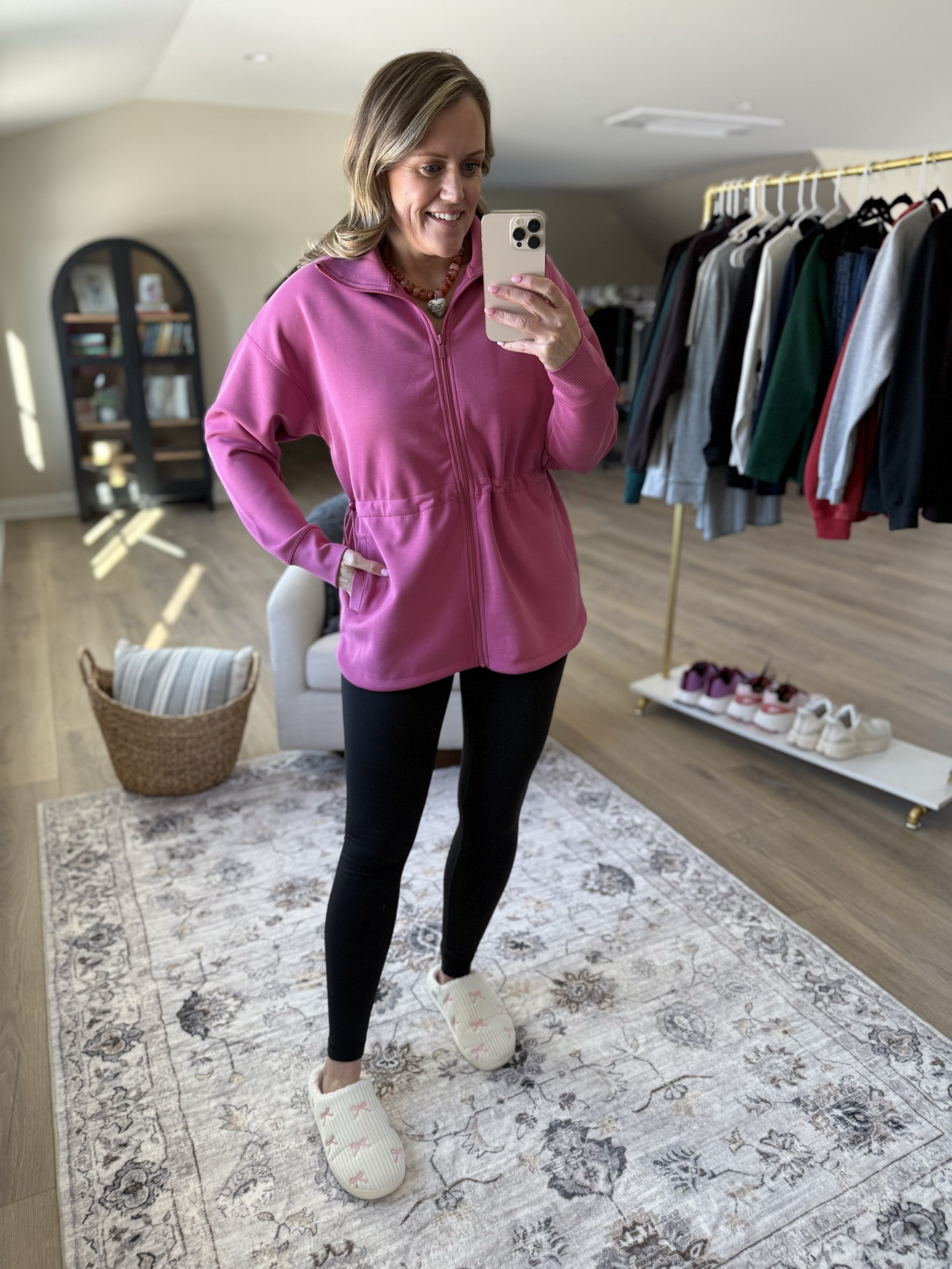 So impressed with this line! Fits TTS 

Valentine’s Day
Denim top
Leggings 
Zip up sweatshirt 
Boyfriend fit denim  
Graphic tee 
Slippers
Mom outfit 
OOTD 

#LTKmomlife #LTKdayinmylife #LTKootd