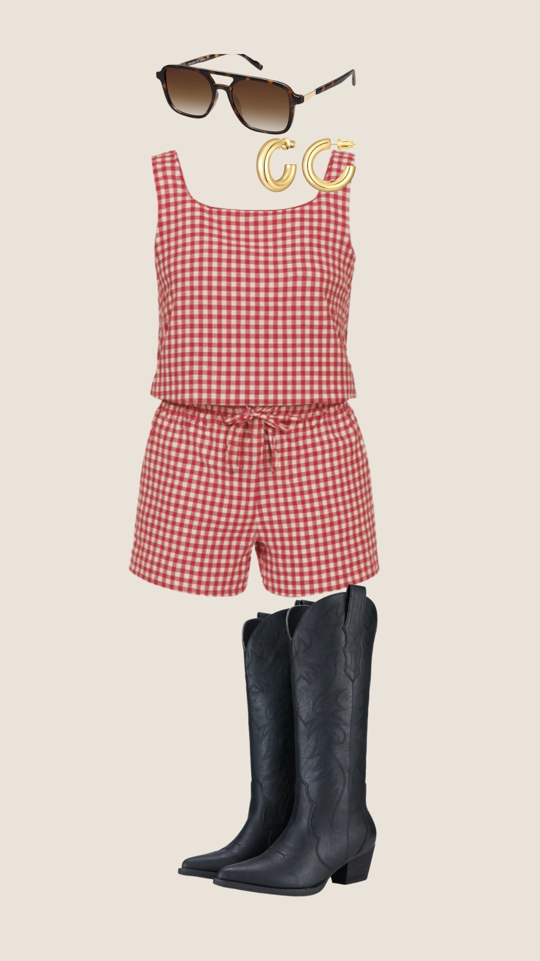 Cutest summer outfit for a country girl! Earrings are on sale!! 
#country #farm #countrygirl #countryfit #farmgirl #concertoutfit #countryconcert #concertoutfit 

#LTKSaleAlert #LTKGiftGuide #LTKFestival