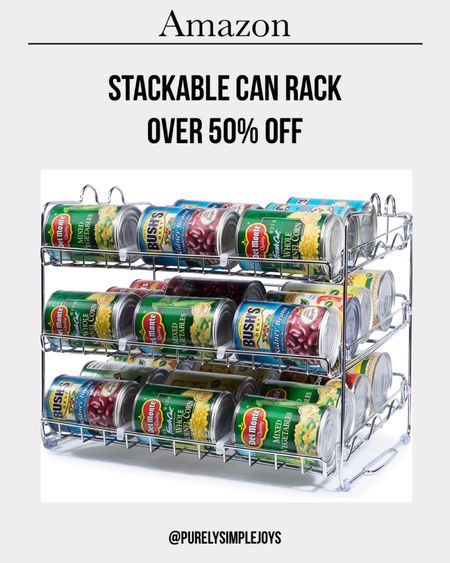 AMAZON ORGANIZED PANTRY 
organized home 
Stackable can rack
Can good organizer 