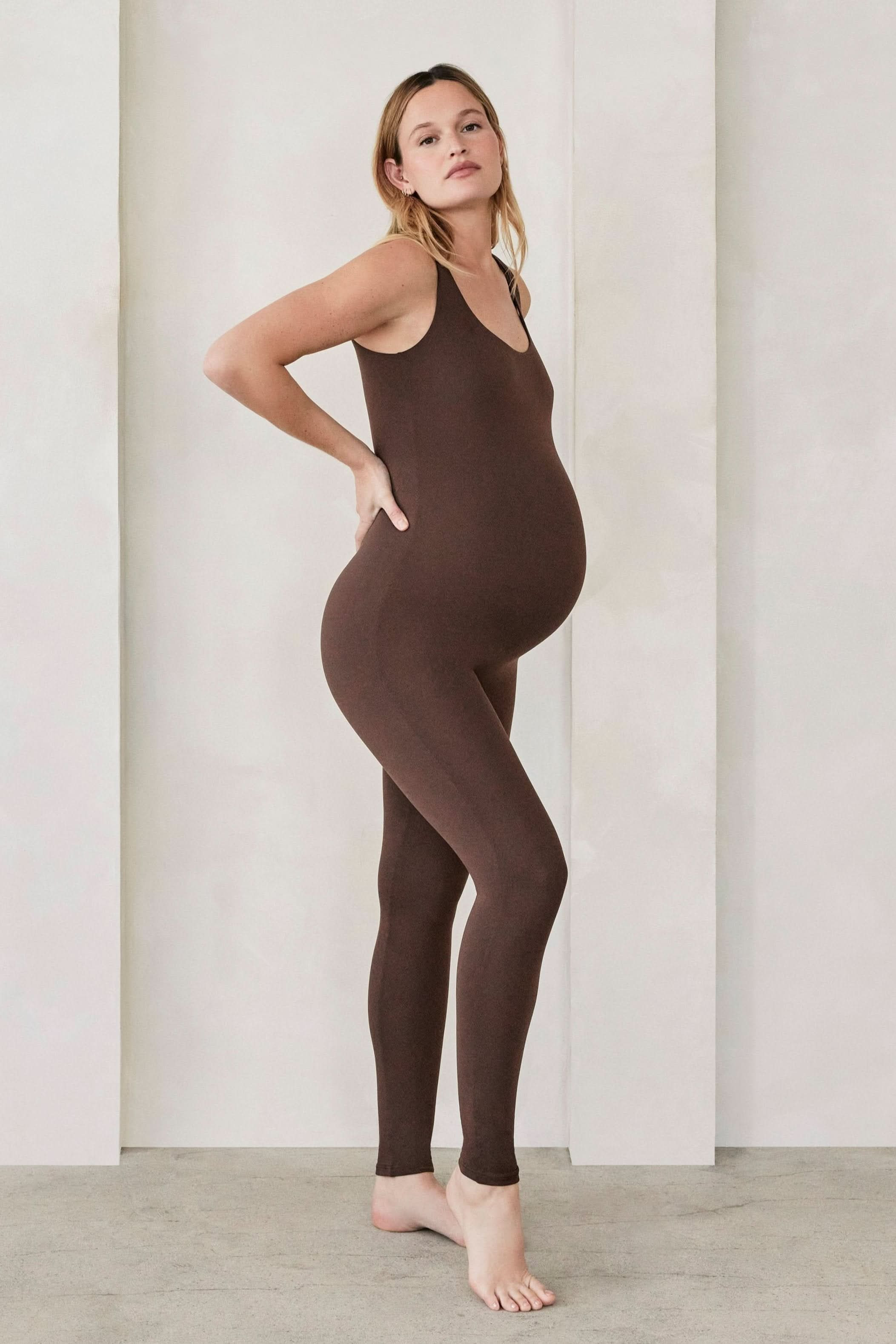The Lucy Maternity Unitard | Shop The Lucy Sleeveless Scoop Neck Maternity Unitard | Bumpsuit | BUMPSUIT
