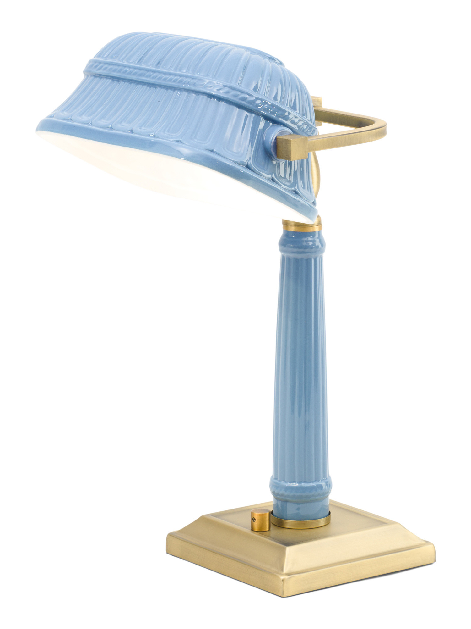 16in Ceramic And Metal Bankers Lamp | Bedroom | Marshalls | Marshalls
