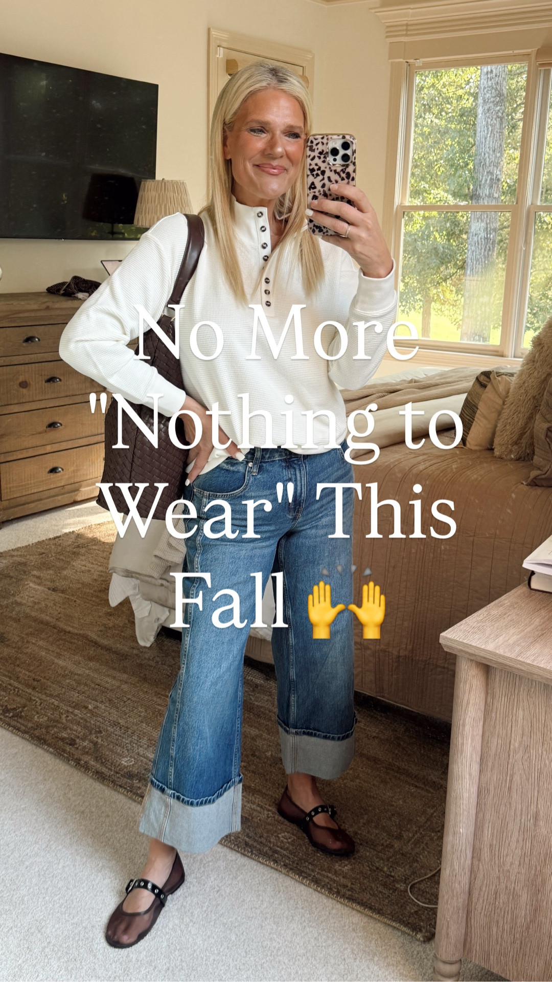 I'm partnering with Walmart to share my fall wardrobe refresh! Standing in my closet saying "I have nothing to wear" is officially over 🙌 These pieces I found on Walmart are doing all the heavy lifting this season.

Wearing a size 6 in the bottoms and medium in the tops. @WalmartStyle #WalmartPartner

#LTKOver40 #LTKmomlife #LTKootd