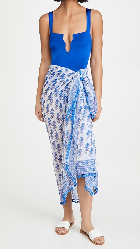 Playa Lucila Border Print Sarong | SHOPBOP | Shopbop