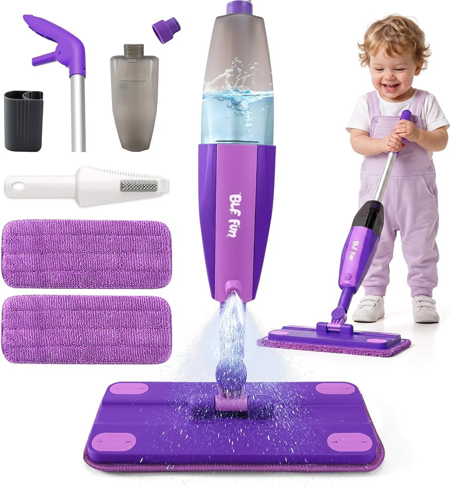 BLF FUN Kids Spray Mop Toys, Toddlers Cleaning Sets with Real Water Sprayer | Amazon (US)
