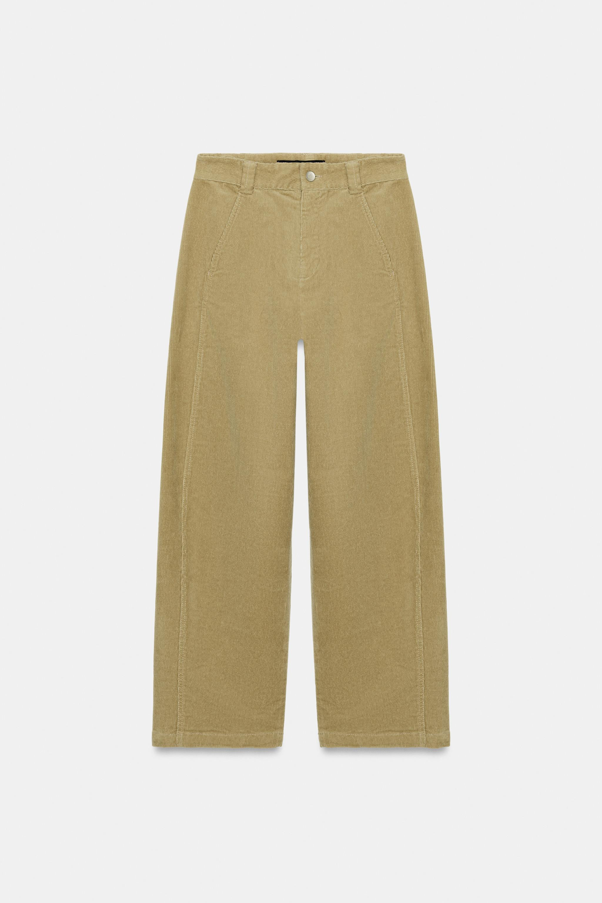 BARREL CORDUROY TROUSERS | Zara UK