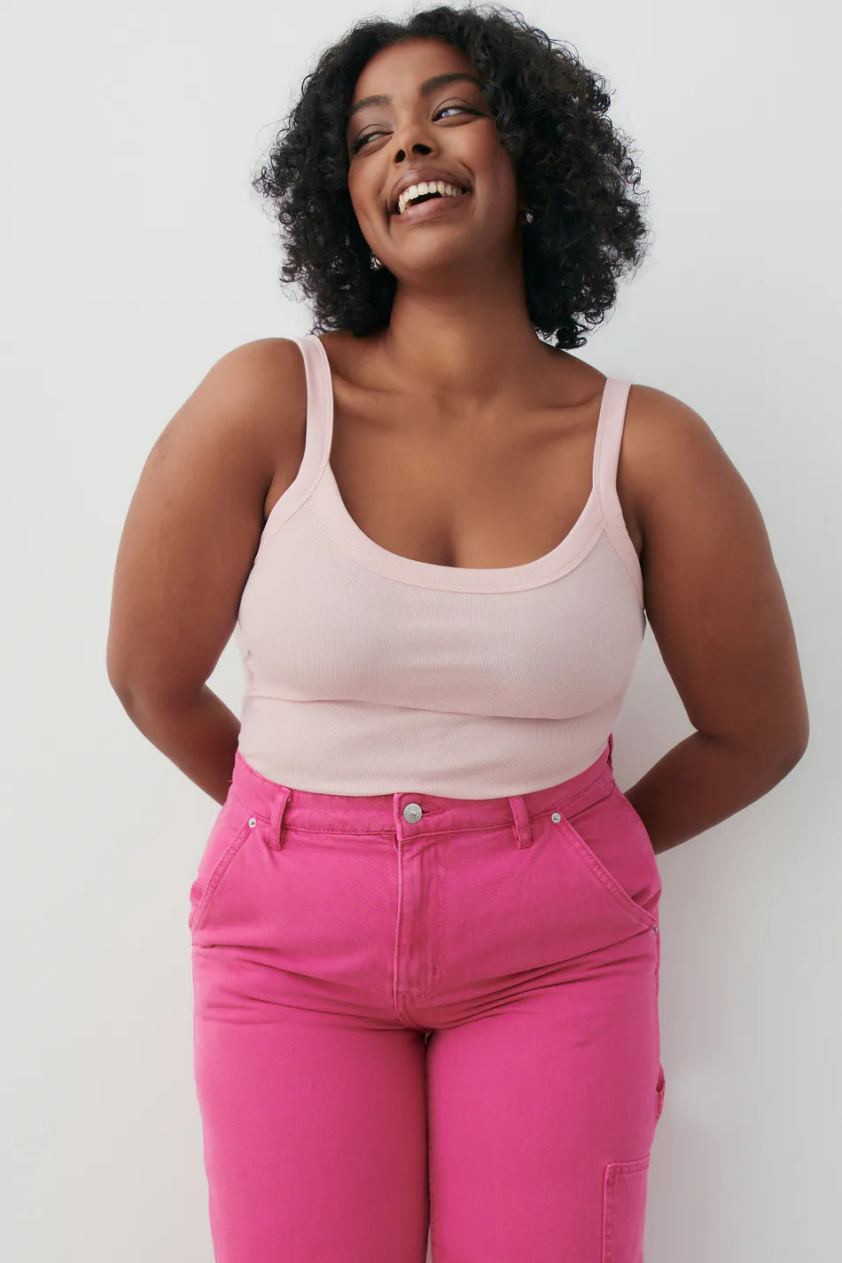 Basic rib singlet - Rosa - Dame - Gina Tricot | Gina Tricot SE