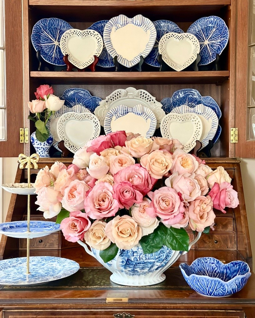 Blue and white Valentines heart shaped plates cabbageware cabbage plates soup tureen vintage dishes

#LTKValentine #LTKHome #LTKSeasonal