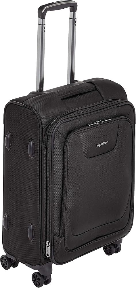 Amazon Basics Expandable Softside Carry-On Spinner Luggage Suitcase With TSA Lock And Wheels - 23... | Amazon (US)