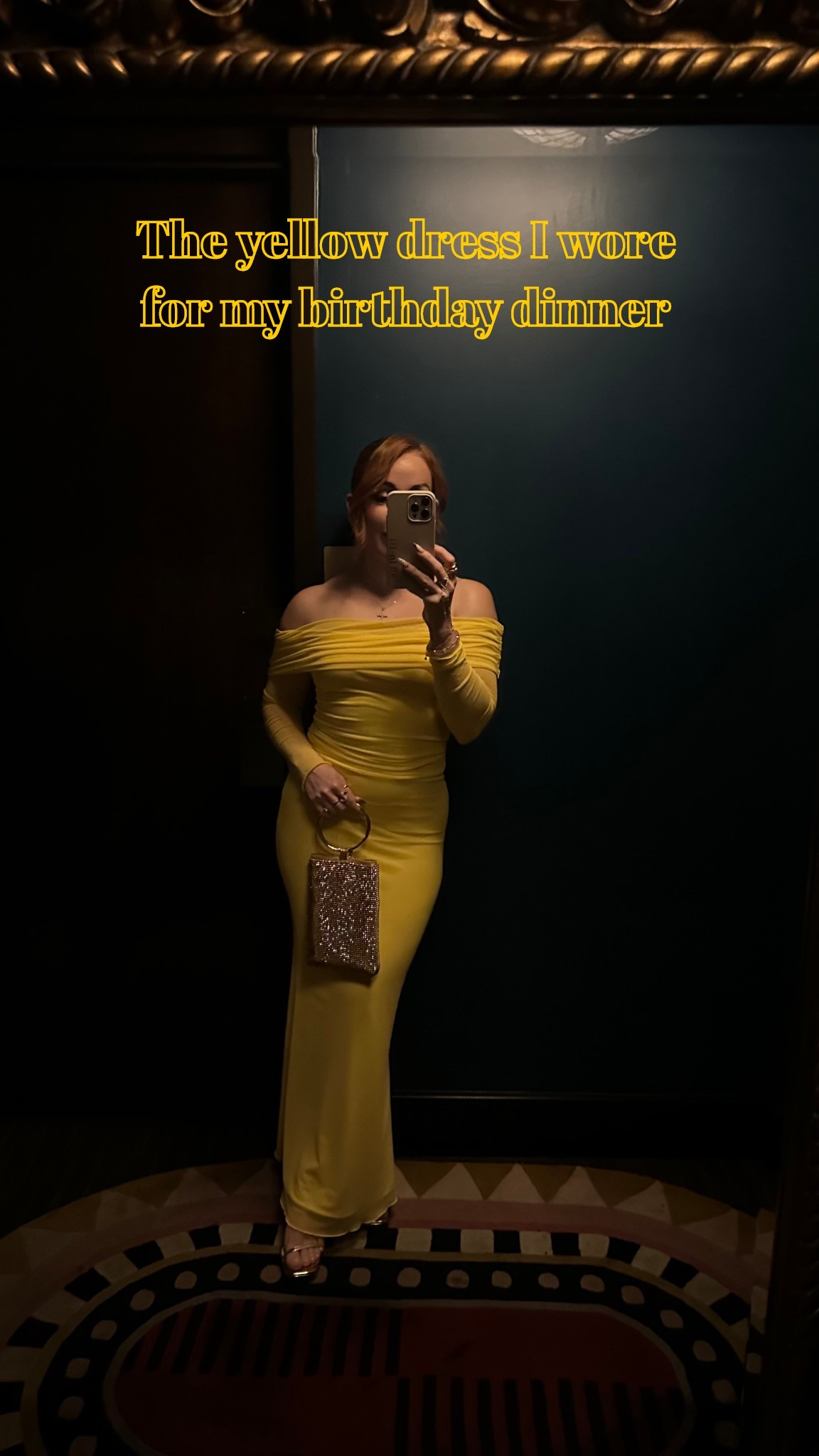 I’m completely OBSESSED with this dress 💛
I’m size small 
125LB
5’1
#yellowdress #birthdaydinnerdress #longdress #offshoulderdress 

#LTKHoliday #LTKootd #LTKPetite