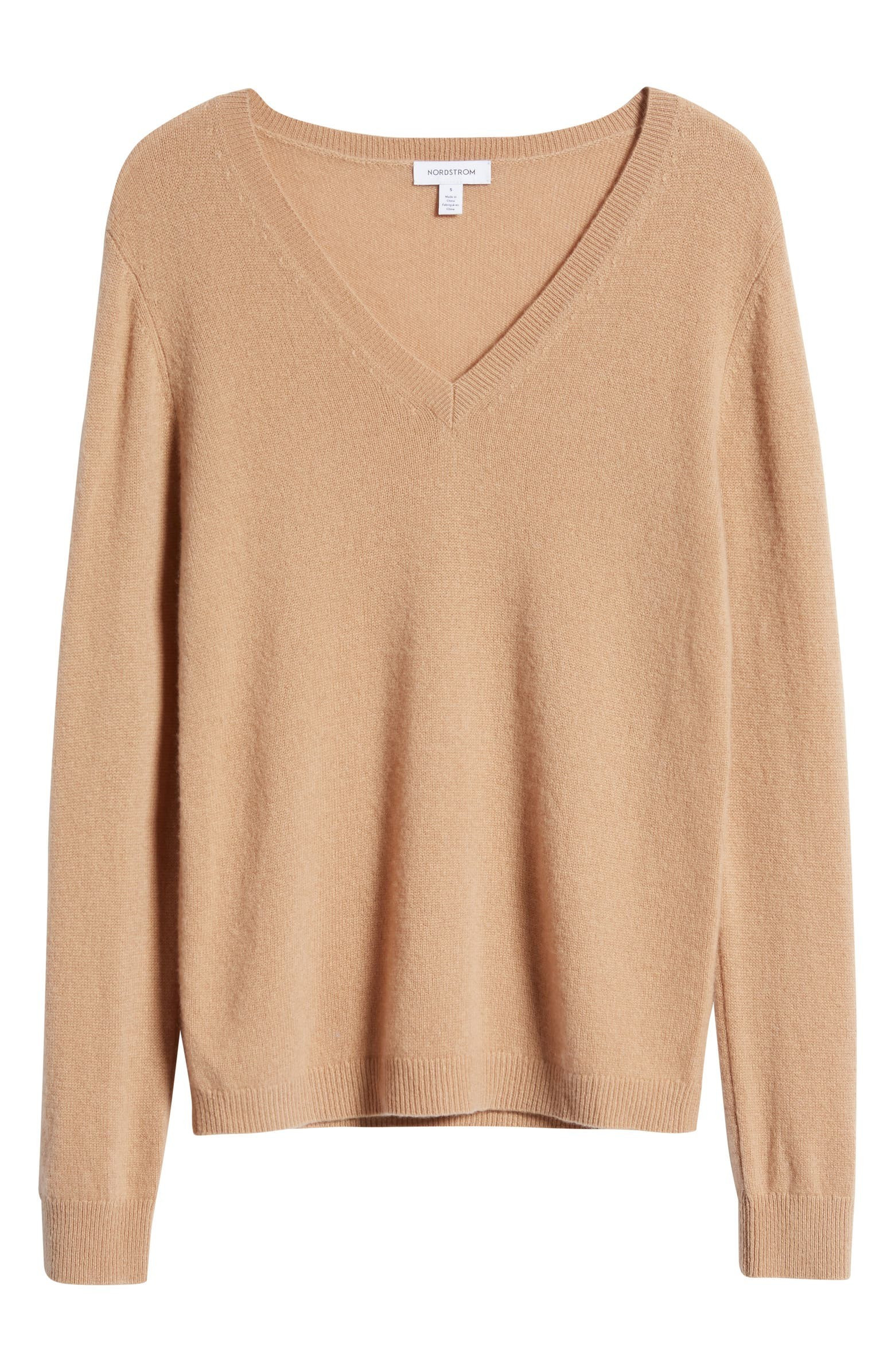 Nordstrom Cashmere Essential V-Neck Sweater | Nordstrom | Nordstrom