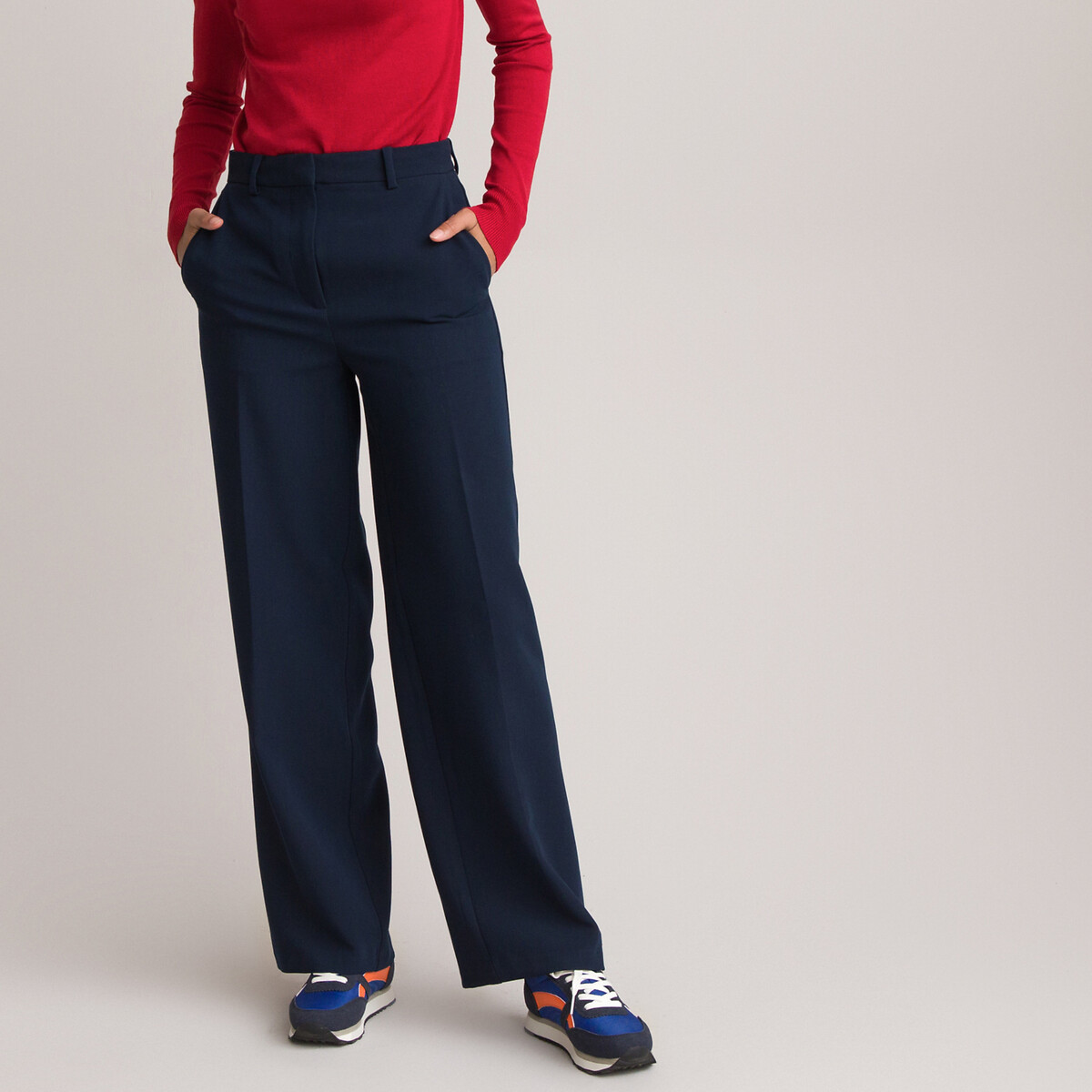 Recycled Wide Leg Trousers, Length 31" | La Redoute (UK)