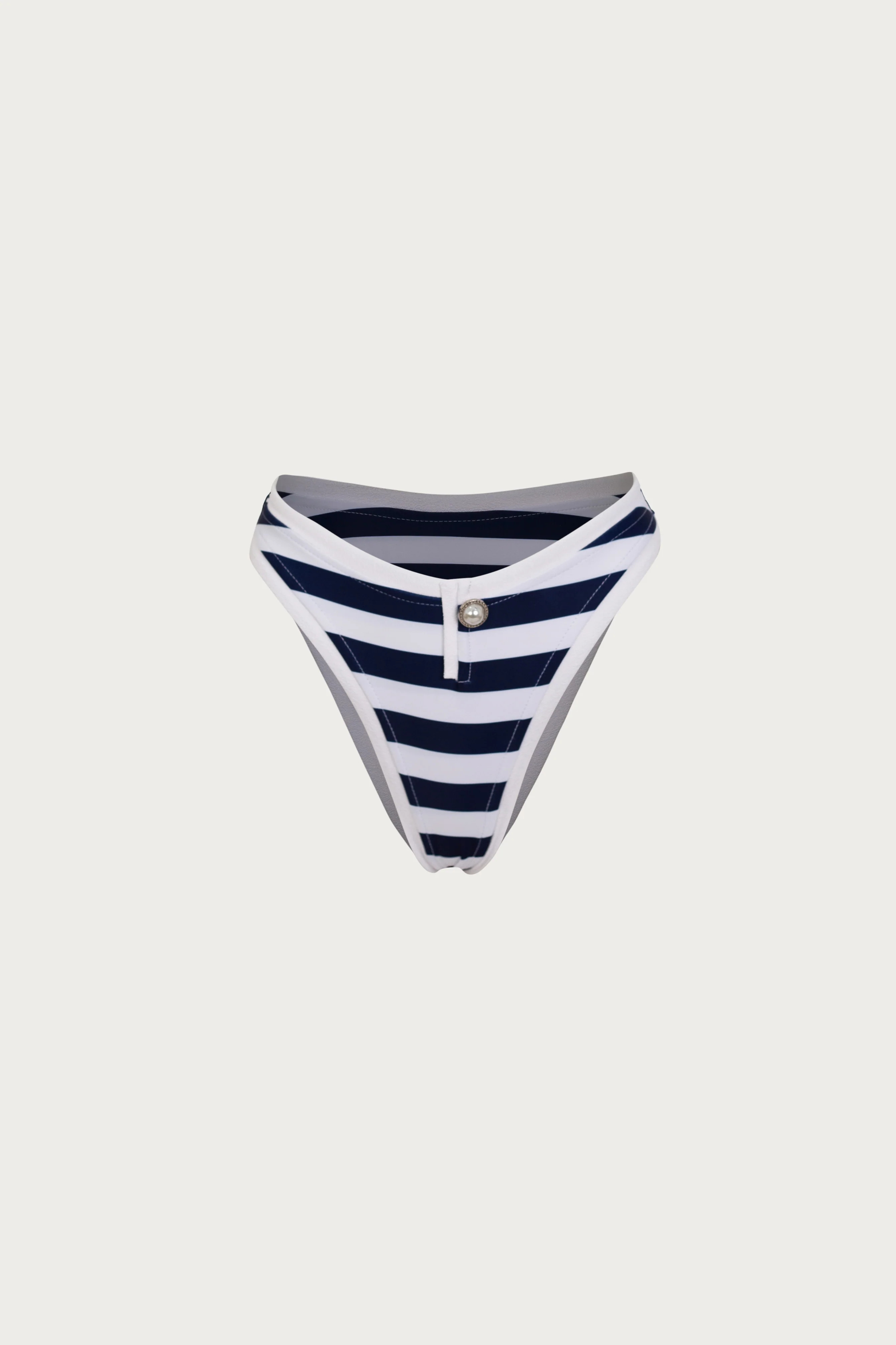 The Grace Bottom (Navy Cream Stripe/White) | SAME