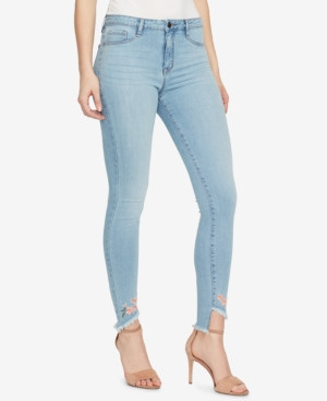 William Rast High-Waisted Embroidered Skinny Jeans | Macys (US)