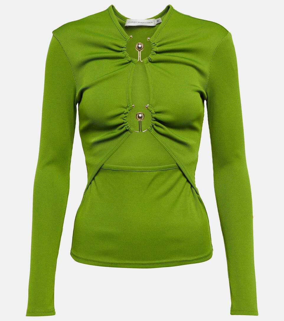 Ring-detail cutout jersey top | Mytheresa (US/CA)