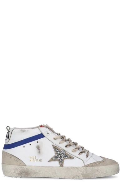 Golden Goose Deluxe Brand Mid Star Lace-Up Sneakers | Cettire Global