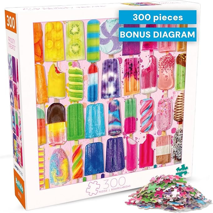 Buffalo Games - Frosty Treats - Lars Stewart - 300 Piece Large Jigsaw Puzzle for Adults - Playful... | Amazon (US)