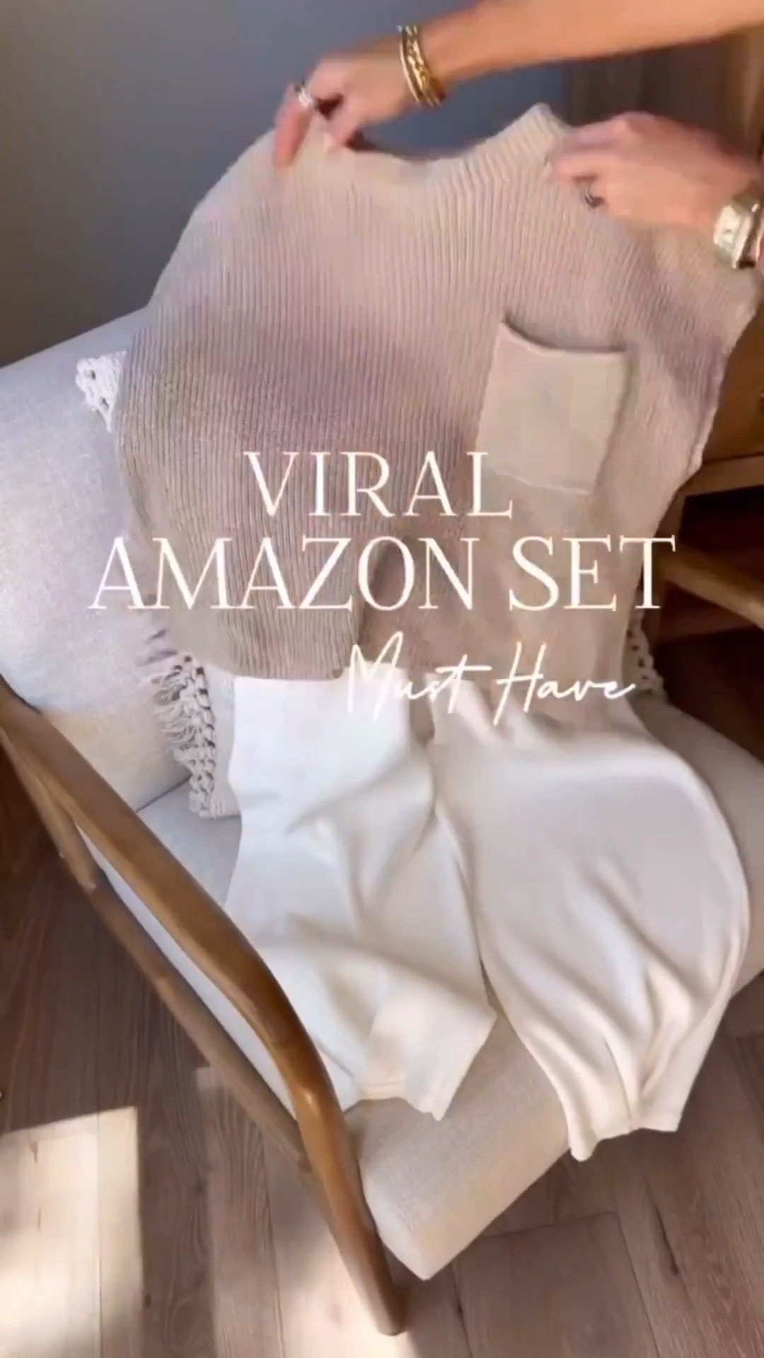 Viral Amazon set inspired by free people is on sale today!!
I love this soft comfy set! Perfect as we transition into fall
Wear the sweater separate with jeans as well.
Runs tts sz small
Makes a great travel outfit 
Amazon affordable matching set outfit idea, look for less, style over 40, casual outfit idea
#LTKStyleTip 


#LTKTravel #LTKOver40 #LTKSeasonal