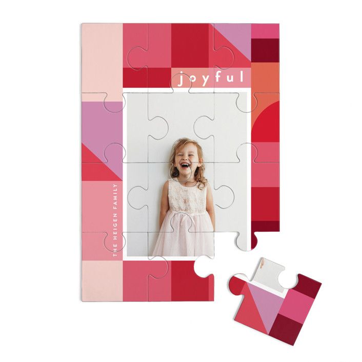 "pizella" - Customizable 12 Piece Custom Puzzle in Pink by chocomocacino. | Minted