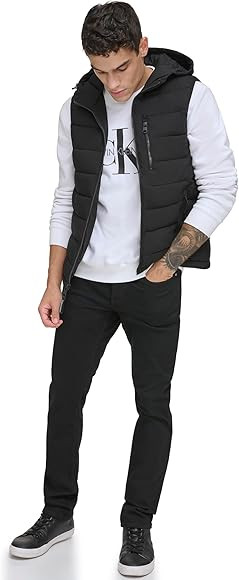 Calvin Klein mens Lightweight Vest – Hooded Puffer Vest | Amazon (CA)