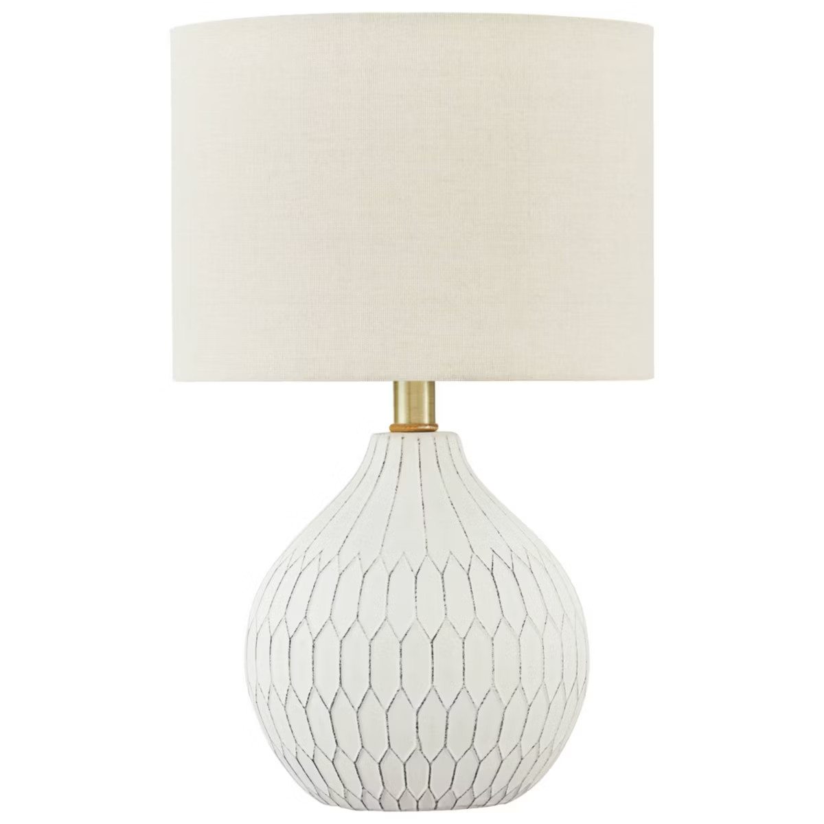 Wardmont Ceramic Table Lamp White - Signature Design by Ashley | Target