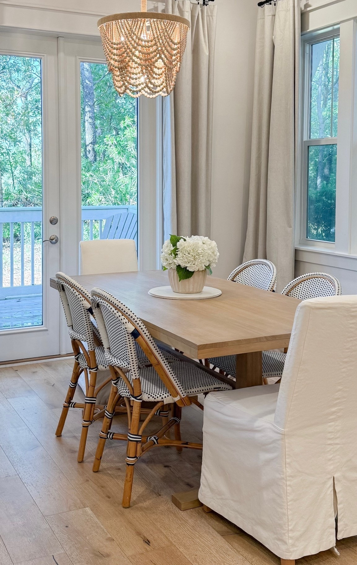 We love the slip covered chairs we used for the beach rental. Almost 2 years in and still look great. 