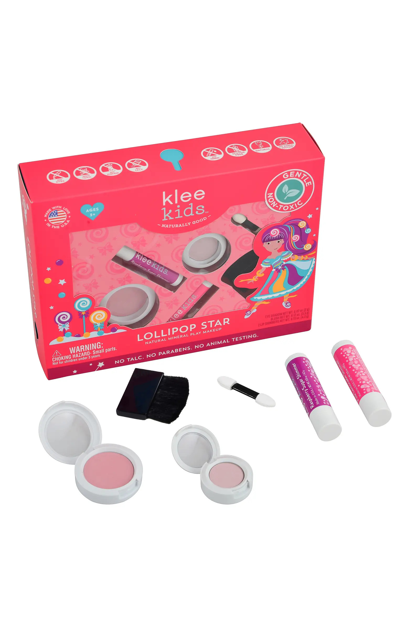 KLEE KIDS Lollipop Star 4-Piece Natural Mineral Play Makeup Kit | Nordstrom | Nordstrom