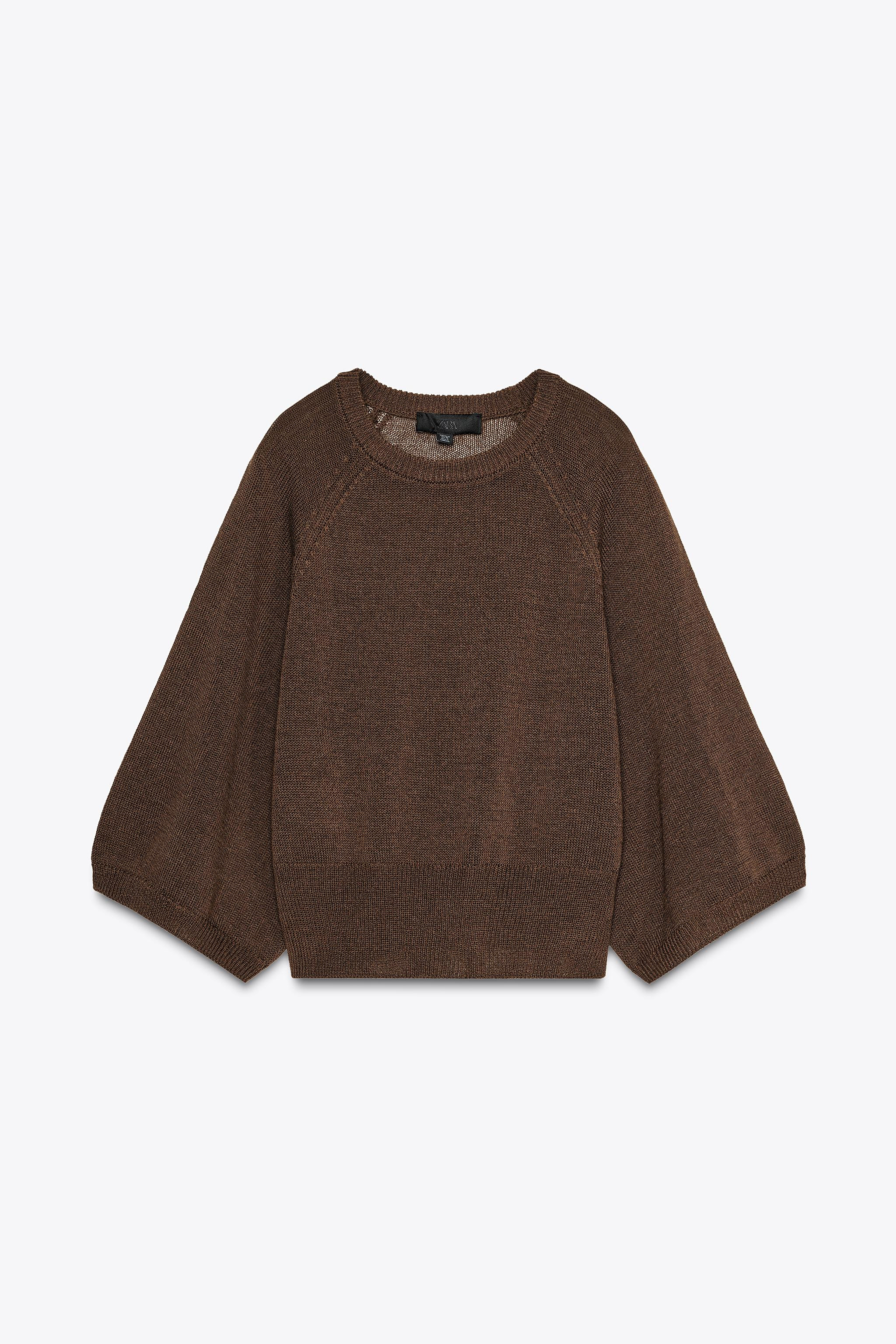 KNIT SWEATER WITH LOOSE-FIT SLEEVES | Zara UK