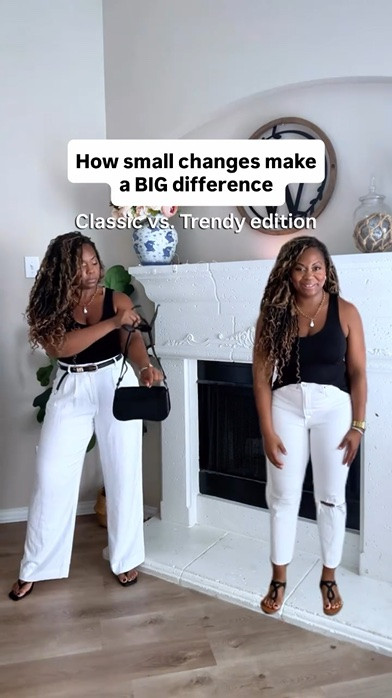 Which look do you prefer? 
✨both are cute, just depends if your going for more classic or trendy
✨say SHOP for the links!🔗 

#styletipsforwomen #everydaystyle #summeroutfits