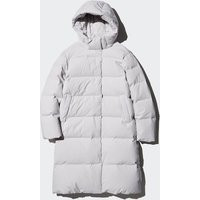 Uniqlo - Seamless Down Long Coat - Light Grey - M | Uniqlo NL